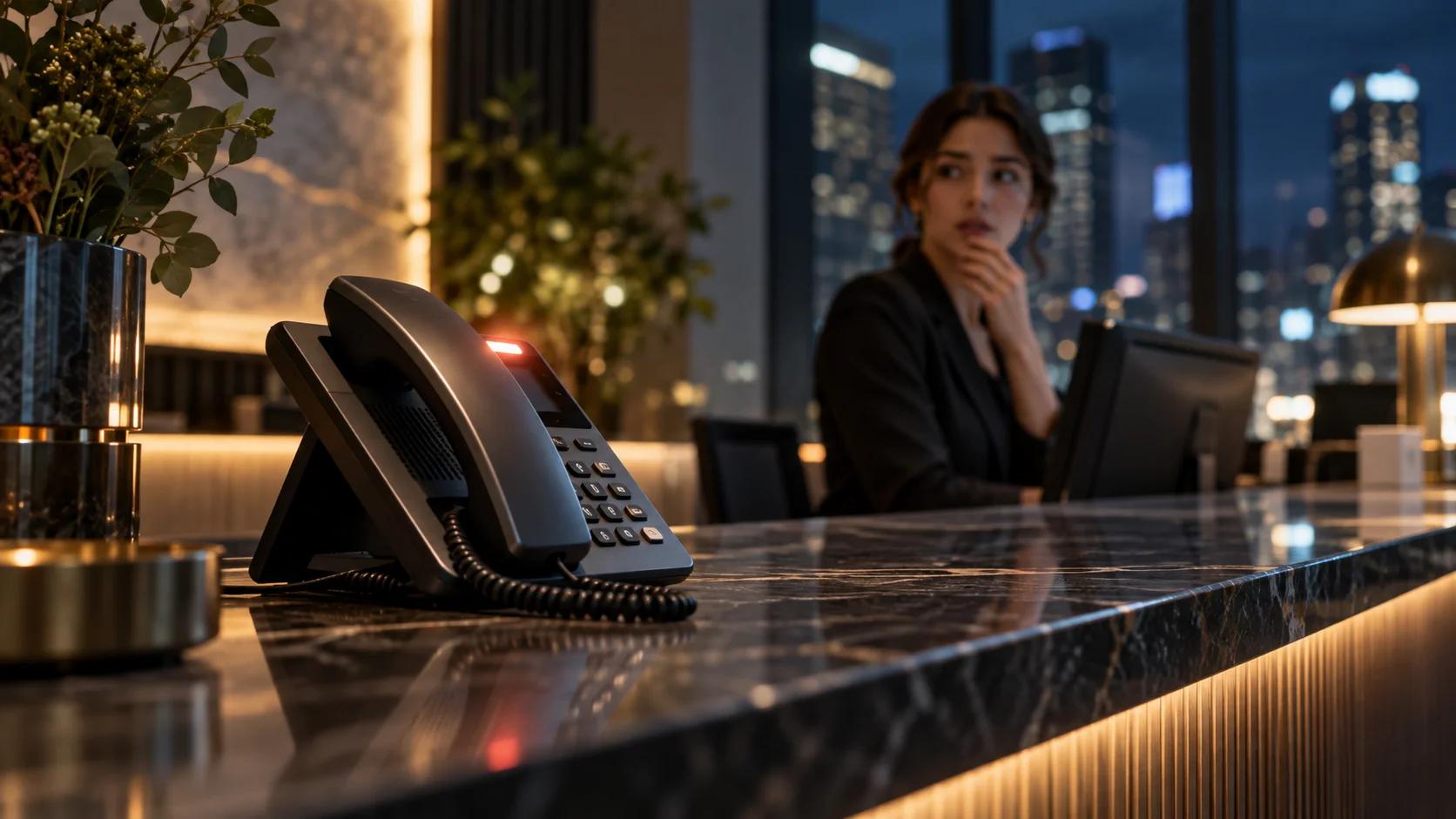The email and the phone call stopped proving who's there